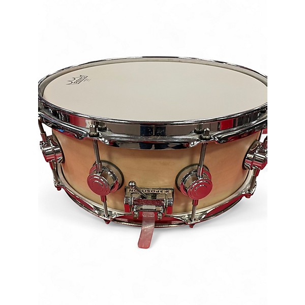 Used DW 14X5 True Sonic Snare Drum Natural Satin Oil Drum