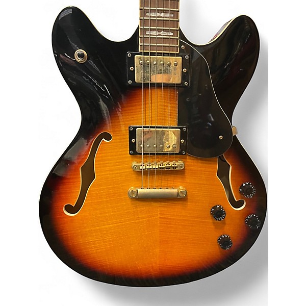 Used Peavey JF1EX 3 Color Sunburst Hollow Body Electric Guitar