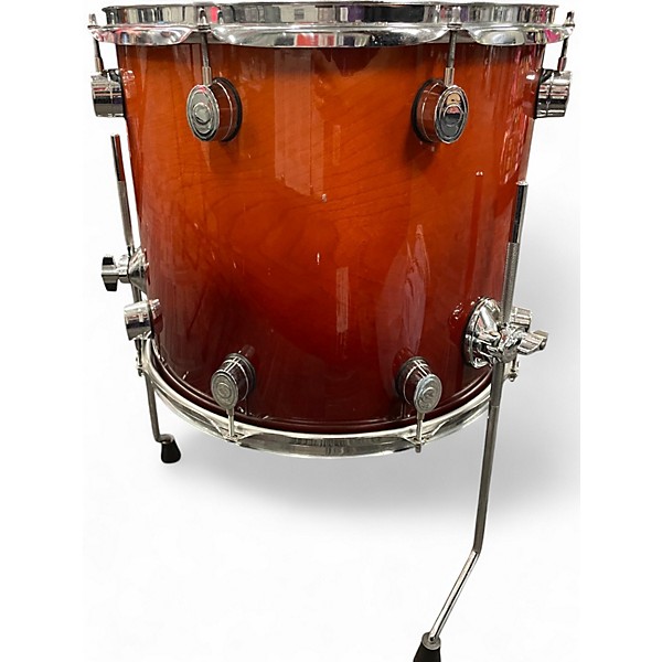 Used PDP by DW 4 Piece FX SERIES AMBER FADE Drum Kit