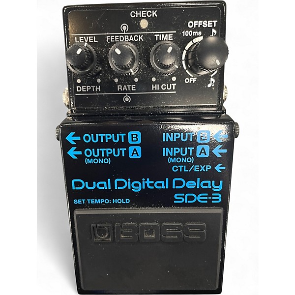 Used BOSS SDE-3 Dual Digital Delay Effect Pedal