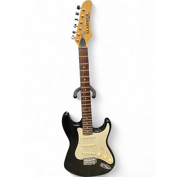 Used Hamer Slammer Black Solid Body Electric Guitar