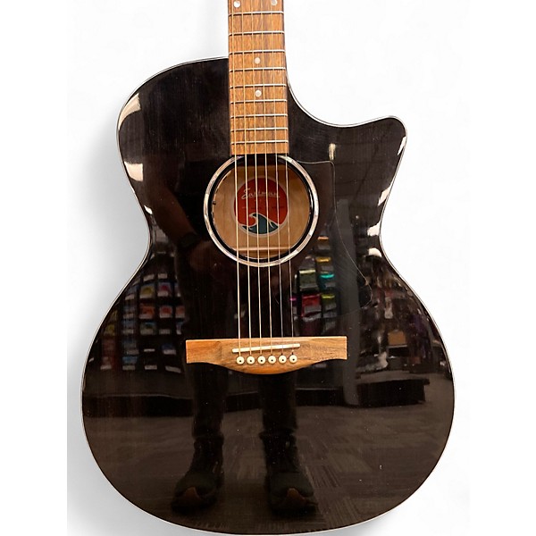 Used Eastman PCH3-GACE Trans Black Acoustic Electric Guitar