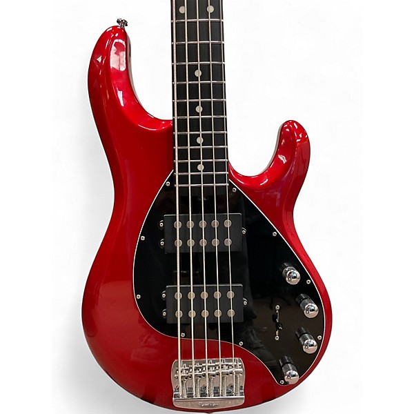 Used Ernie Ball Music Man StingRay 5 Special HH Chili Red Electric Bass Guitar