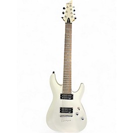 Used Schecter Guitar Research DIAMOND SERIES C-7 DELUXE WHIITE Solid Body Electric Guitar
