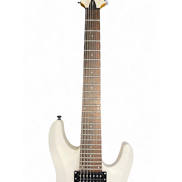 Used Schecter Guitar Research DIAMOND SERIES C-7 DELUXE WHIITE Solid Body Electric Guitar