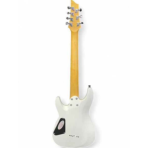Used Schecter Guitar Research DIAMOND SERIES C-7 DELUXE WHIITE Solid Body Electric Guitar