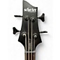 Used Schecter Guitar Research STEALTH BLACK Electric Bass Guitar