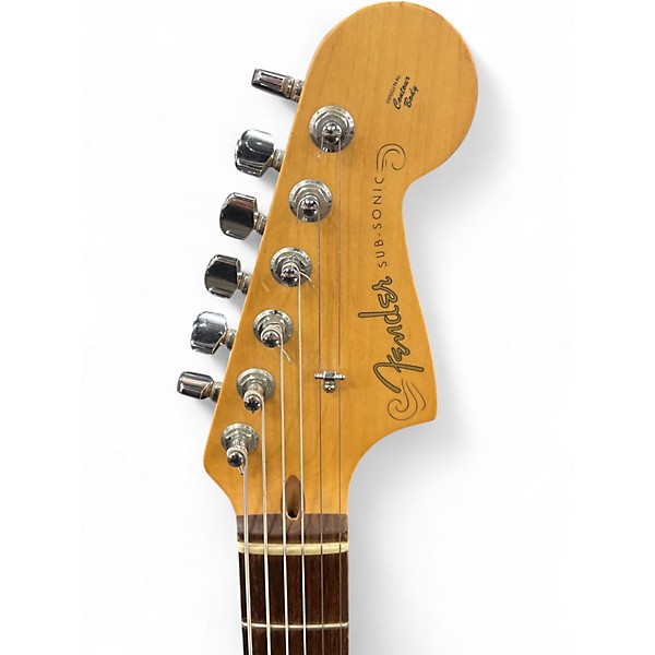 Used Fender USA SUB SONIC BARITONE STRATOCASER 3 TONE SUNBURST 3 Tone Sunburst Baritone Guitars