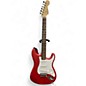Used Squier DEBUT STRAT Satin Red Solid Body Electric Guitar thumbnail