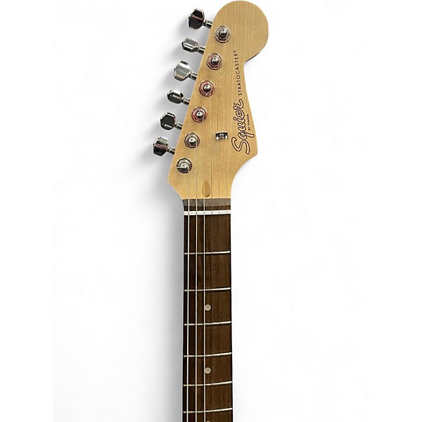 Used Squier DEBUT STRAT Satin Red Solid Body Electric Guitar