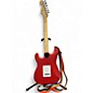 Used Squier DEBUT STRAT Satin Red Solid Body Electric Guitar