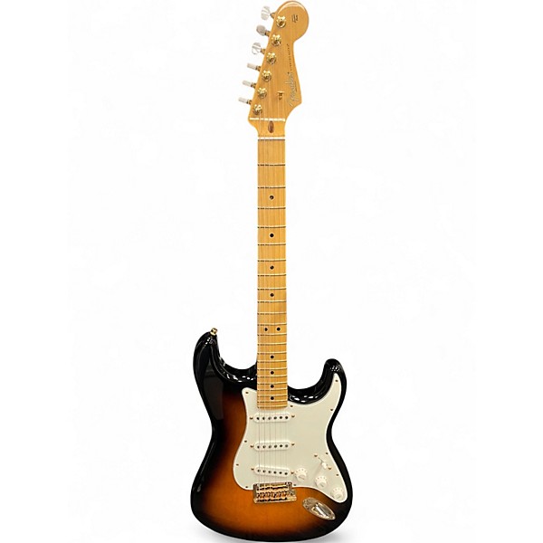 Used 2014 Fender 60th Anniversary Stratocaster 2 Tone Sunburst Solid Body Electric Guitar