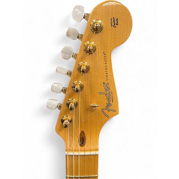 Used 2014 Fender 60th Anniversary Stratocaster 2 Tone Sunburst Solid Body Electric Guitar