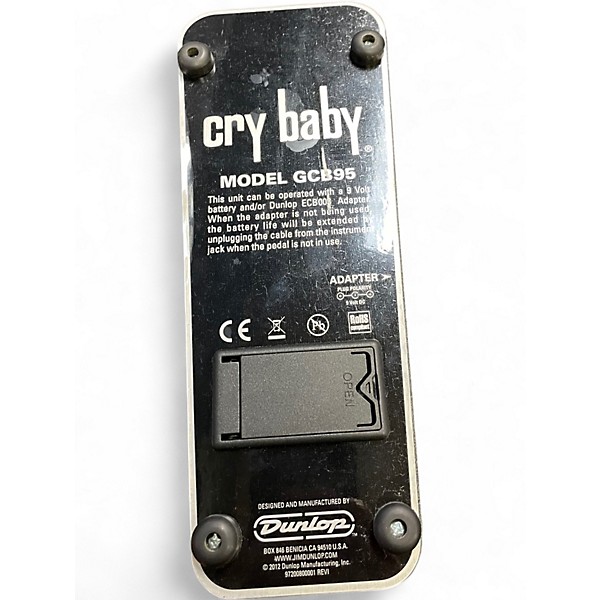 Used Dunlop GCB95 Original Crybaby Wah Effect Pedal