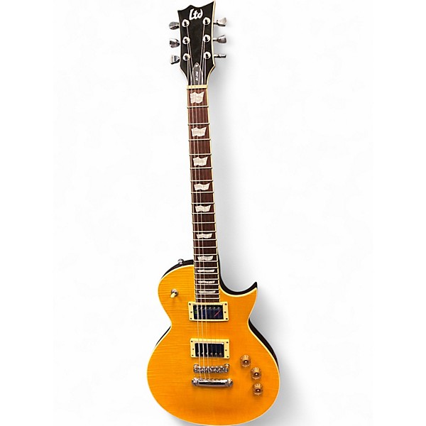 Used ESP LTD EC256FM Lemon Drop Solid Body Electric Guitar