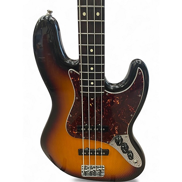 Used Fender American Standard Jazz Bass 2 Color Sunburst Electric Bass Guitar