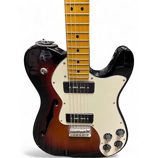 Used Squier MODERN PLAYER THINLINE TELECASTER Tobacco Burst Hollow Body Electric Guitar