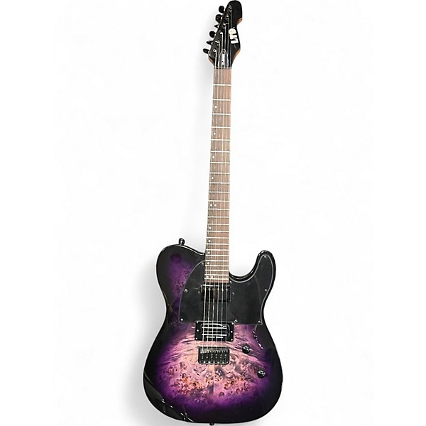 Used ESP LTD TE200DX Purple Solid Body Electric Guitar