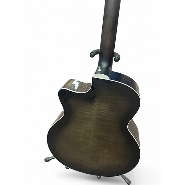 Used Guild F2512CE Trans Black 12 String Acoustic Electric Guitar