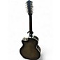 Used Guild F2512CE Trans Black 12 String Acoustic Electric Guitar