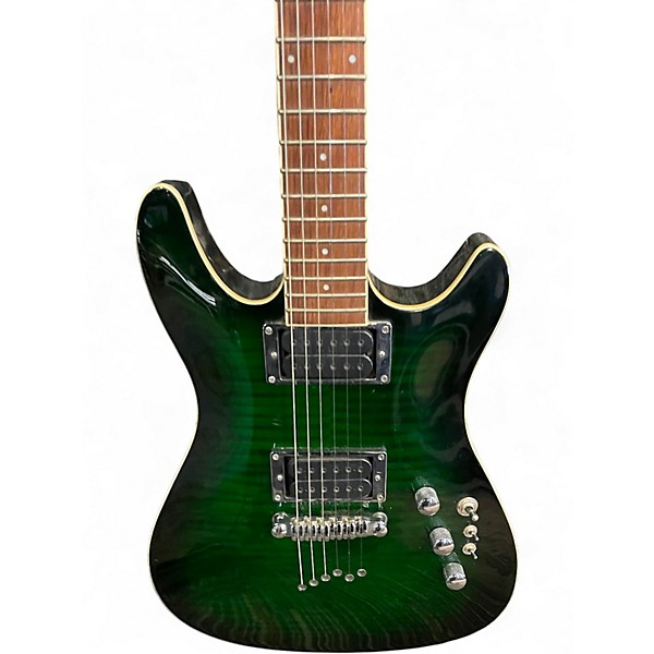 Used Ibanez SZ520 Transparent Green Solid Body Electric Guitar