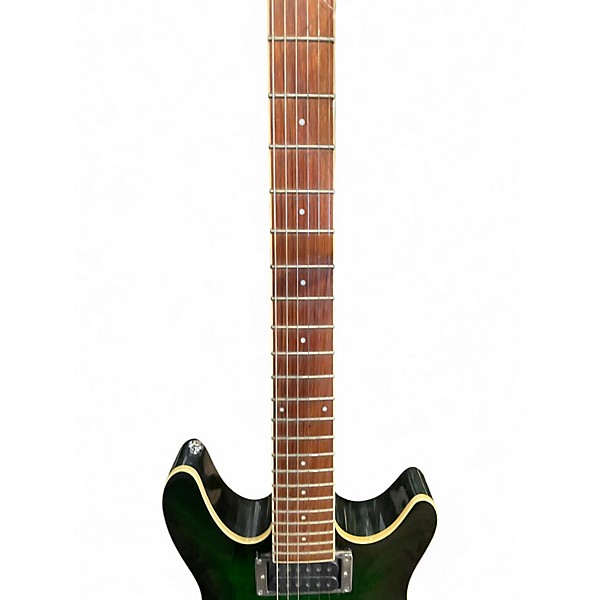 Used Ibanez SZ520 Transparent Green Solid Body Electric Guitar