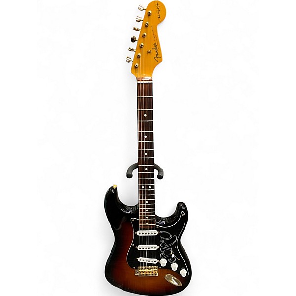 Used 2017 Fender SRV Stratocaster 3 Color Sunburst Solid Body Electric Guitar