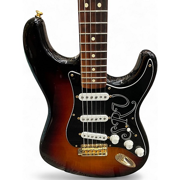 Used 2017 Fender SRV Stratocaster 3 Color Sunburst Solid Body Electric Guitar