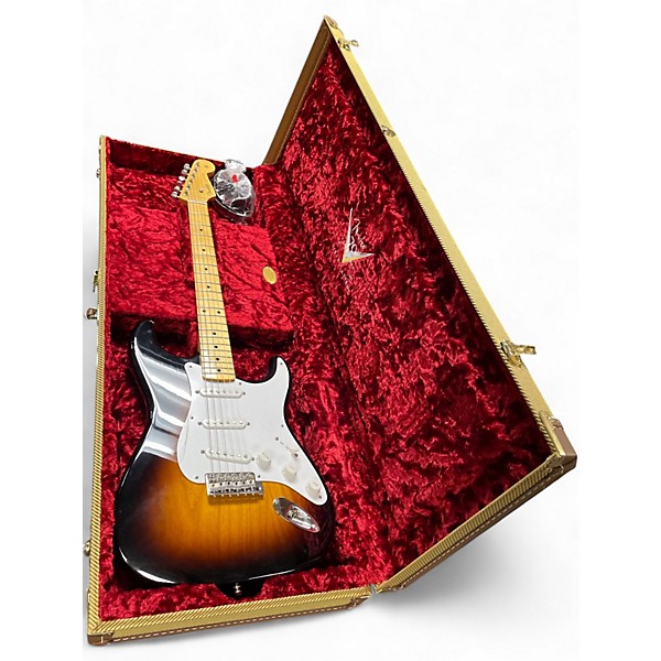 Used 2024 Fender CUSTOM SHOP LTD 70TH 1954 STRATOCASTER NOS 2 Tone Sunburst Solid Body Electric Guitar