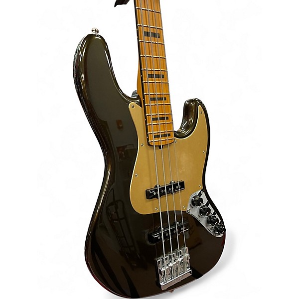 Used 2023 Fender American Ultra Jazz Bass Texas Tea Electric Bass Guitar