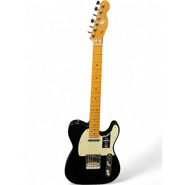 Used Fender American Professional II Telecaster Black Solid Body Electric Guitar