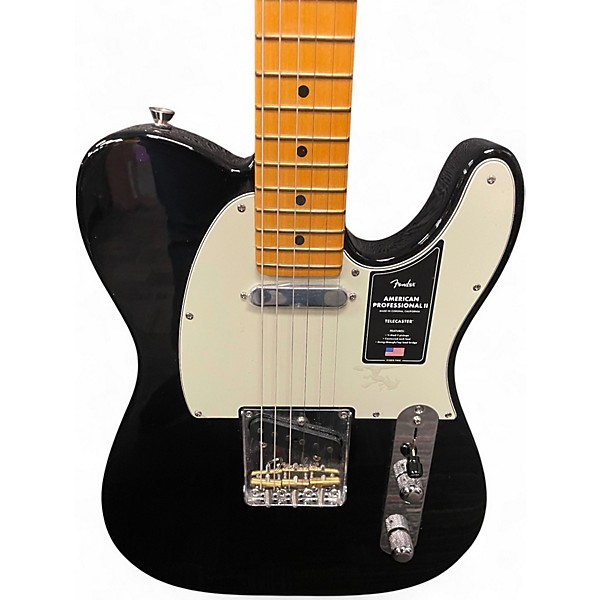 Used Fender American Professional II Telecaster Black Solid Body Electric Guitar