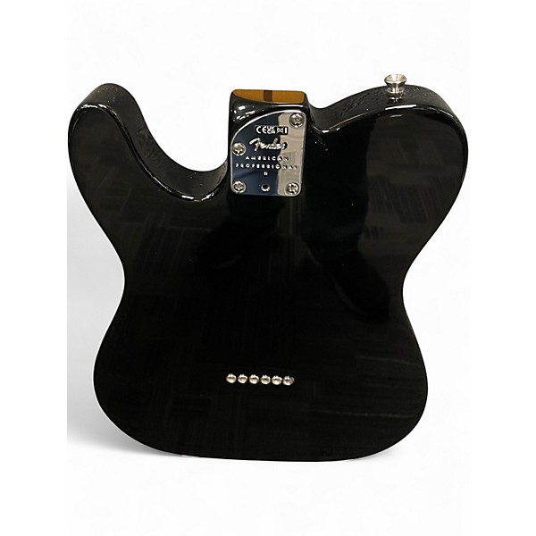 Used Fender American Professional II Telecaster Black Solid Body Electric Guitar
