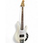 Used Ernie Ball Short Scale Stingray Olympic White Electric Bass Guitar thumbnail