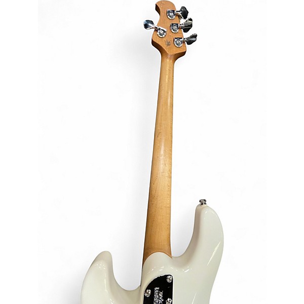 Used Ernie Ball Short Scale Stingray Olympic White Electric Bass Guitar