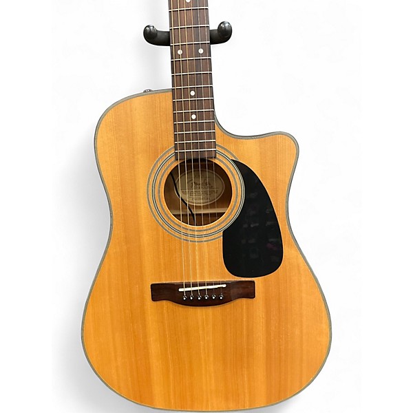 Used Fender CD100CE Natural Acoustic Electric Guitar