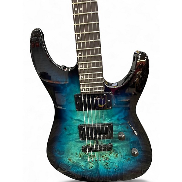Used ESP LTD M200DX Blue Burst Solid Body Electric Guitar