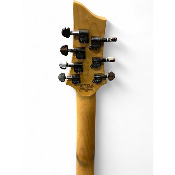 Used Schecter Guitar Research Demon 7 String Black Solid Body Electric Guitar