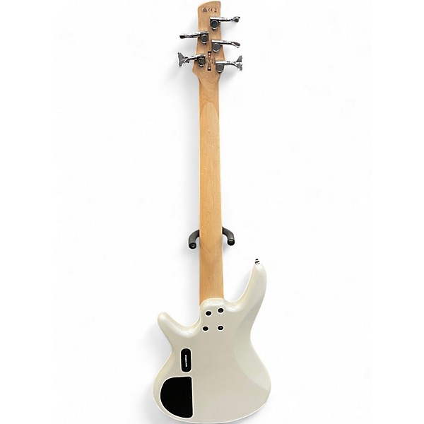 Used Ibanez GSR205 5 String Pearl White Electric Bass Guitar