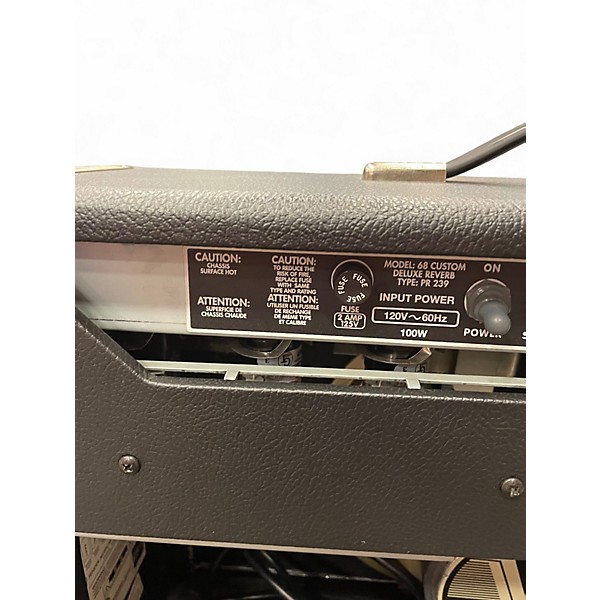 Used Fender 1968 Custom Deluxe Reverb 22W 1x12 Tube Guitar Combo Amp
