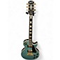Used Epiphone Les Paul Custom Ocean Blue Quilt Solid Body Electric Guitar thumbnail