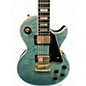 Used Epiphone Les Paul Custom Ocean Blue Quilt Solid Body Electric Guitar