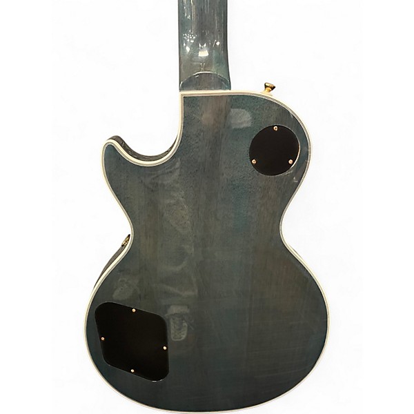 Used Epiphone Les Paul Custom Ocean Blue Quilt Solid Body Electric Guitar