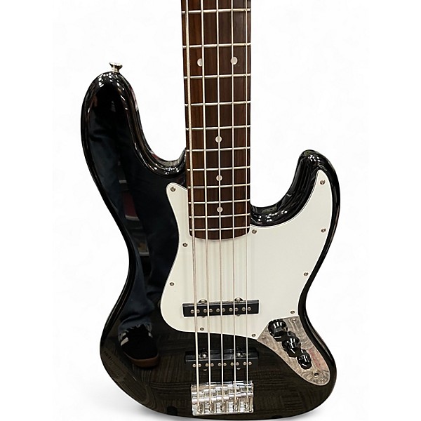 Used Squier Affinity Jazz Bass  Black Electric Bass Guitar