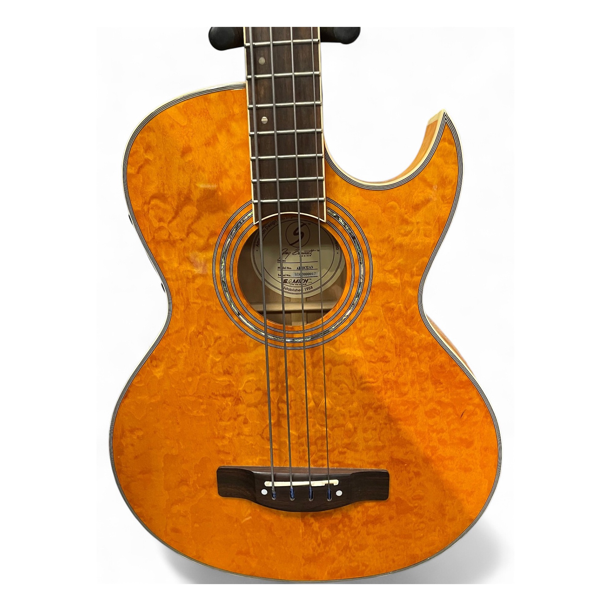 Used Greg Bennett Design by Samick AB-11CE Quilted Amber Acoustic