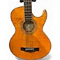 Used Greg Bennett Design by Samick AB-11CE Quilted Amber Acoustic Bass Guitar