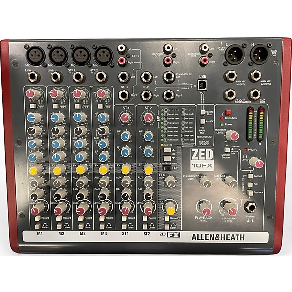 Used 2014 Allen & Heath ZED10FX Unpowered Mixer