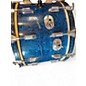 Vintage 1960s Rogers 3 Piece Holiday Blue Oyster Drum Kit
