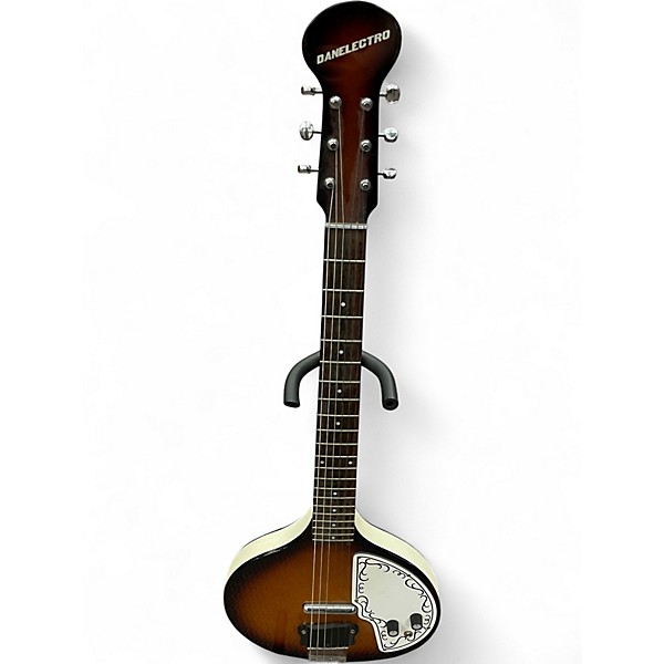 Used Danelectro Baby Sitar Brown Burst Solid Body Electric Guitar