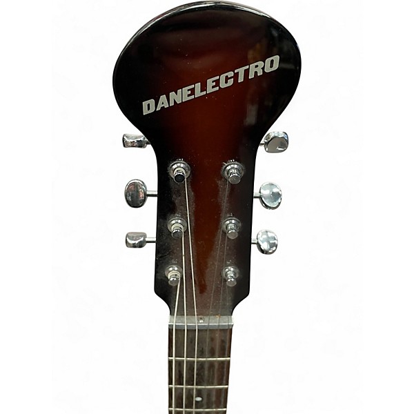 Used Danelectro Baby Sitar Brown Burst Solid Body Electric Guitar